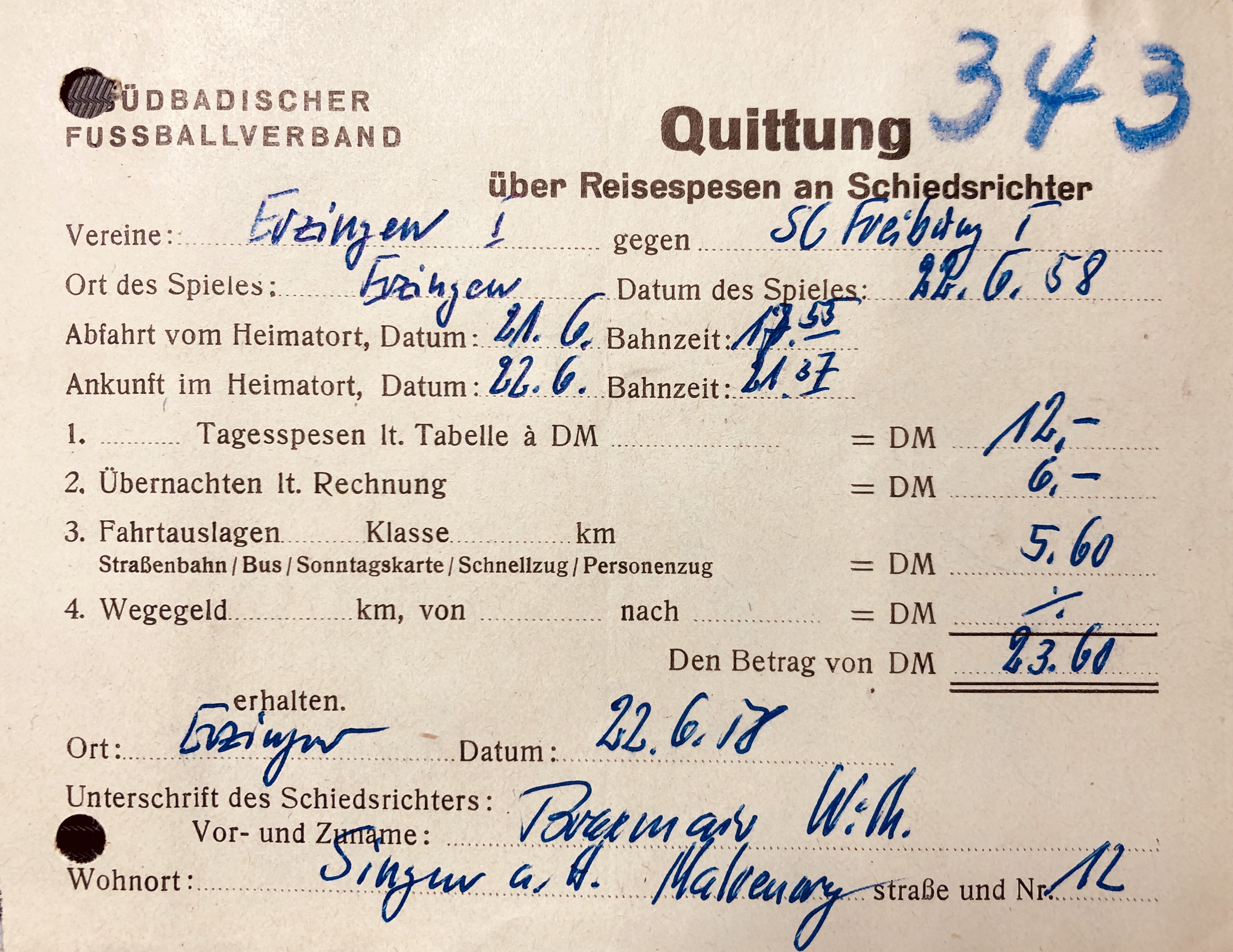 Schiedsrichter 1958